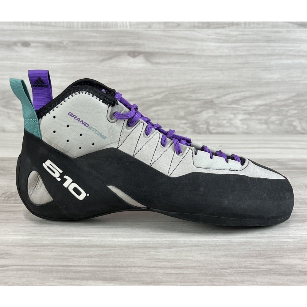 Adidas 5.10 Five Ten Grandstone Climbing Shoes Mens Sz 9 Black Purple BC0866
